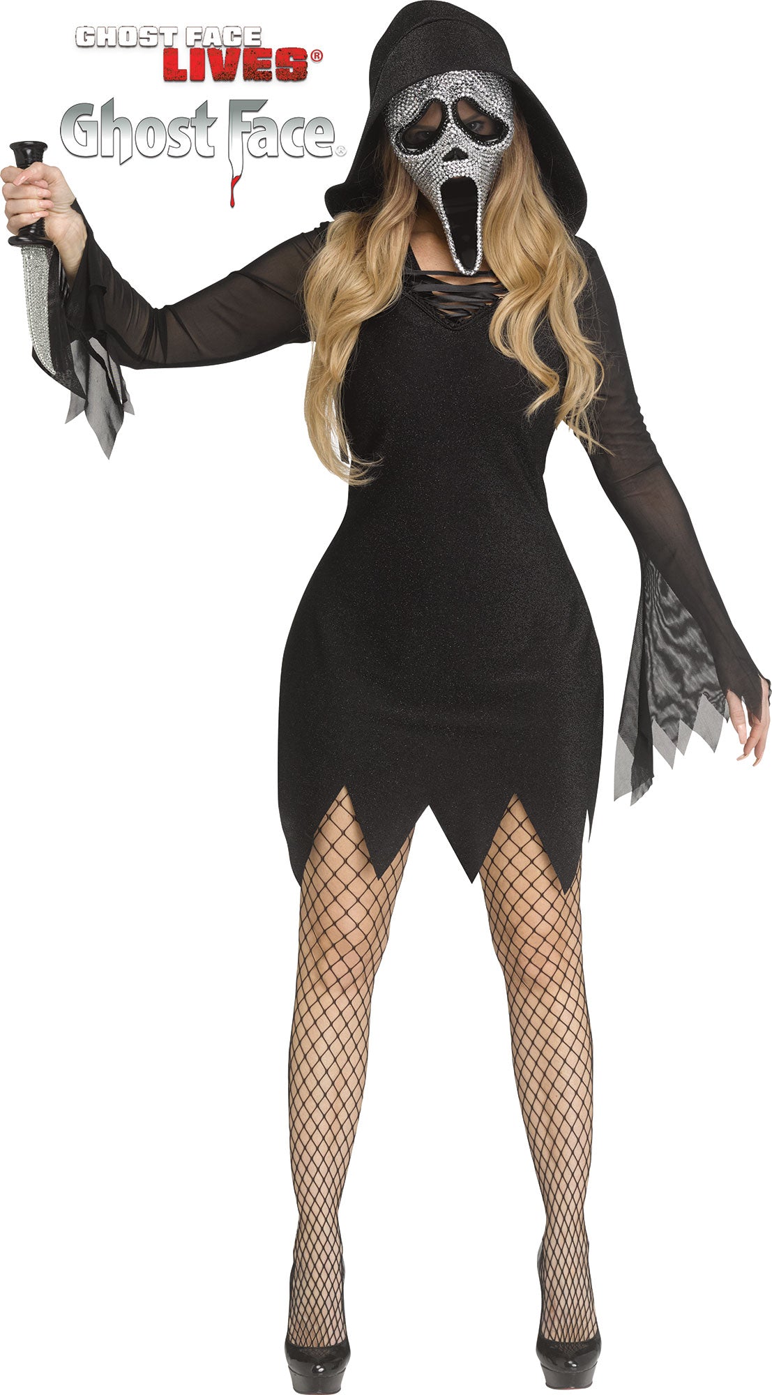 Disfraz Scream GhostFace Glamour Bling