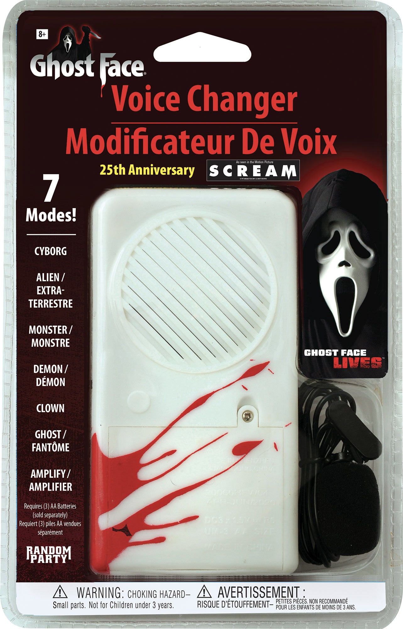 Cambiador De Voz GhostFace 7 Modos 25 aniversario