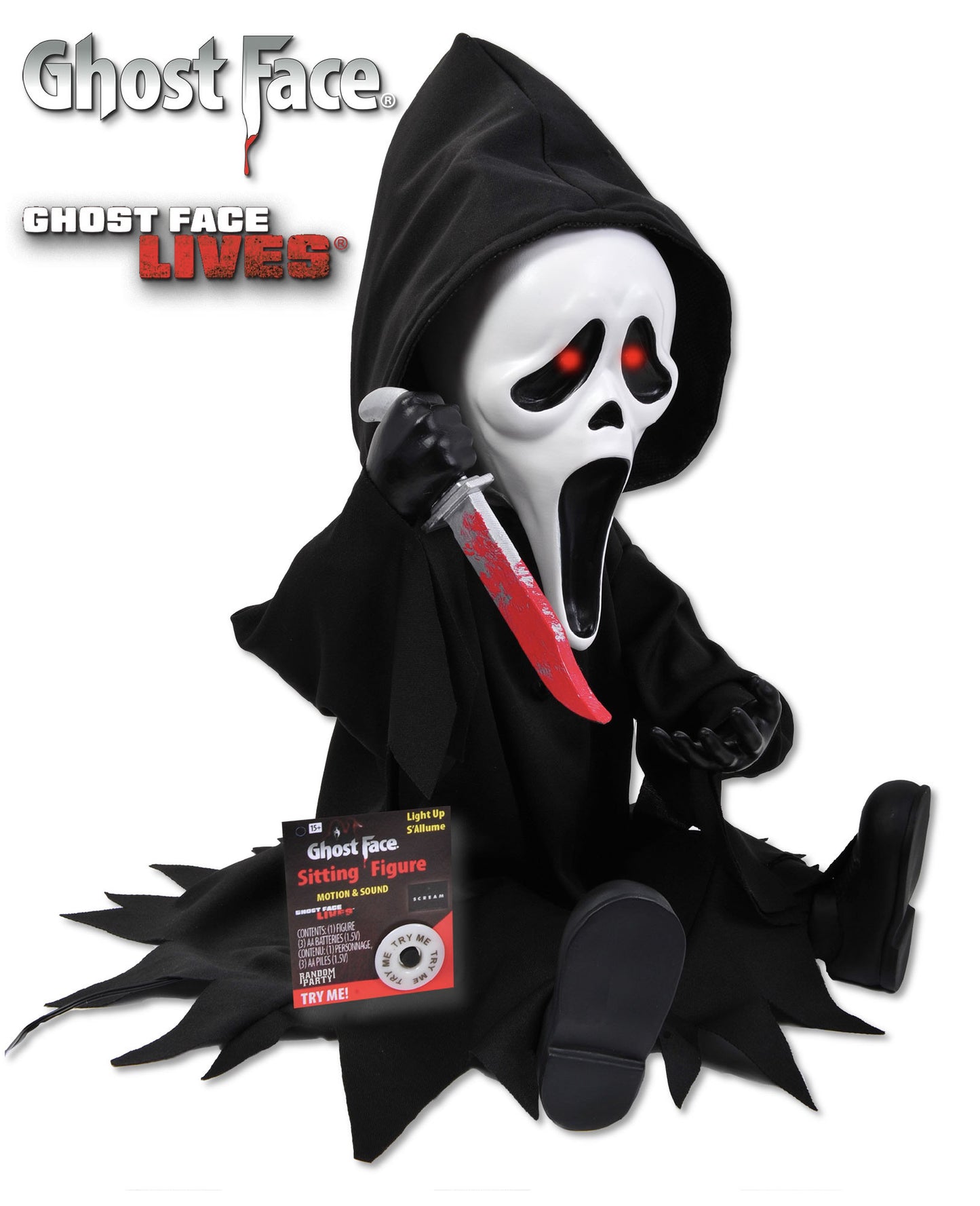 Figura Animada GhostFace Scream Con Luz Sonido y Movimiento