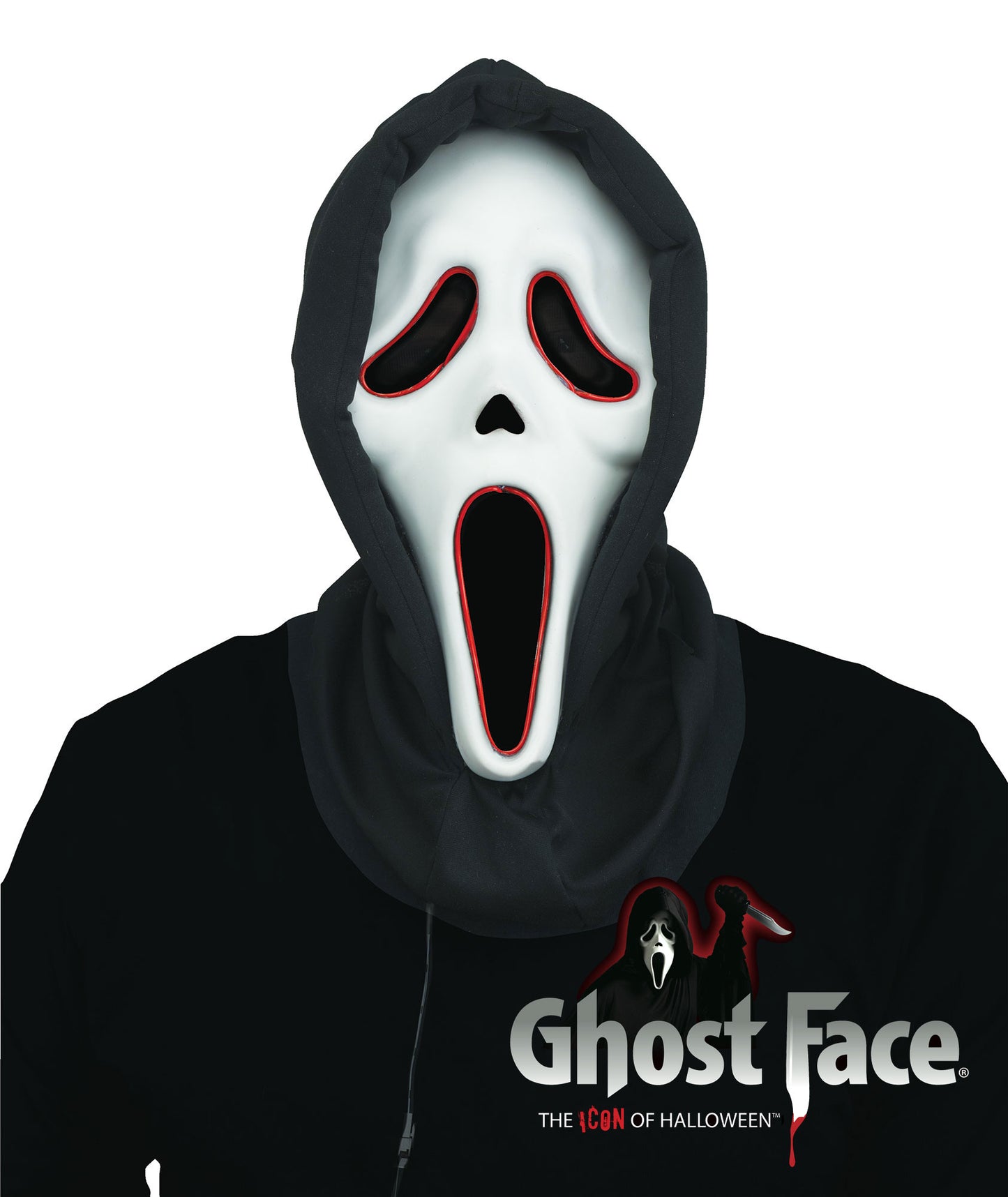 Mascara GhostFace Scream Luz Led String