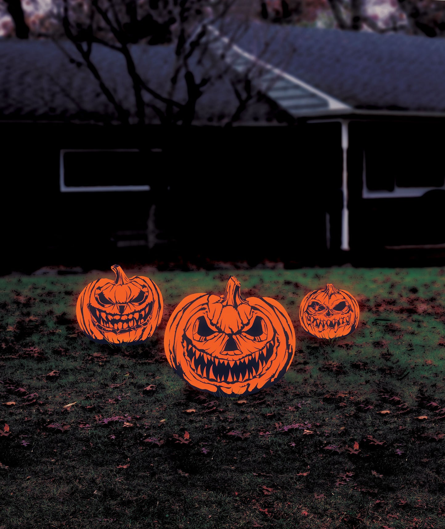 Calabazas UV Reactivas de Halloween