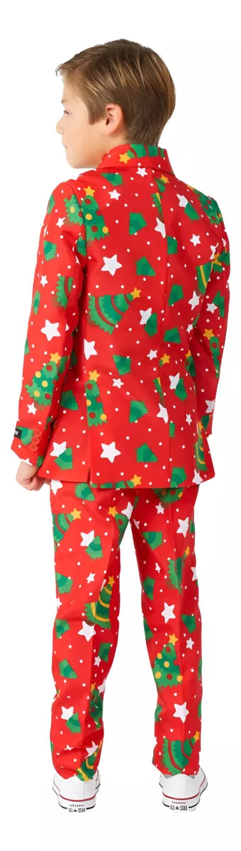 Traje Christmas Trees Stars Red- Niño