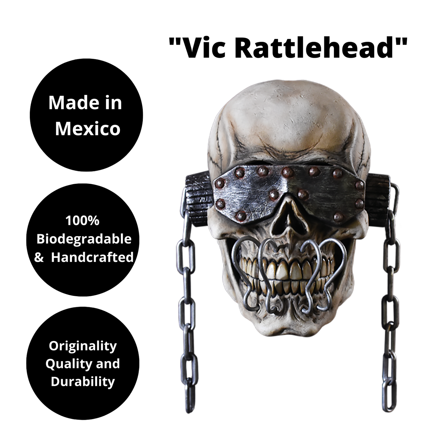 Máscara calavera vic rattlehead