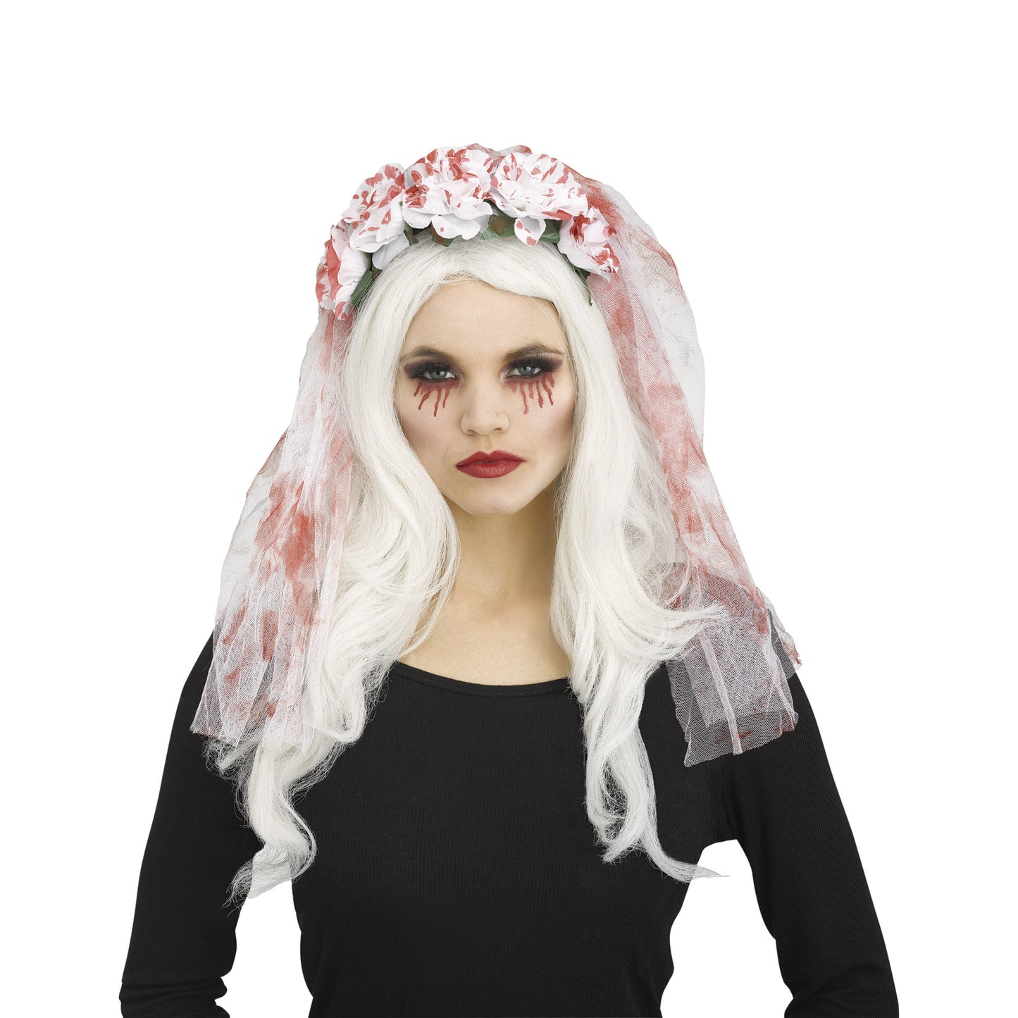 Velo de novia sangriento