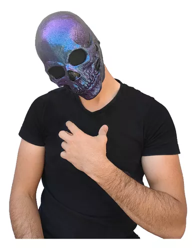 Máscara Calavera Skull Metalic Blue
