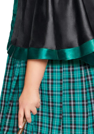 Disfraz de hechicera harry potter verde plus size