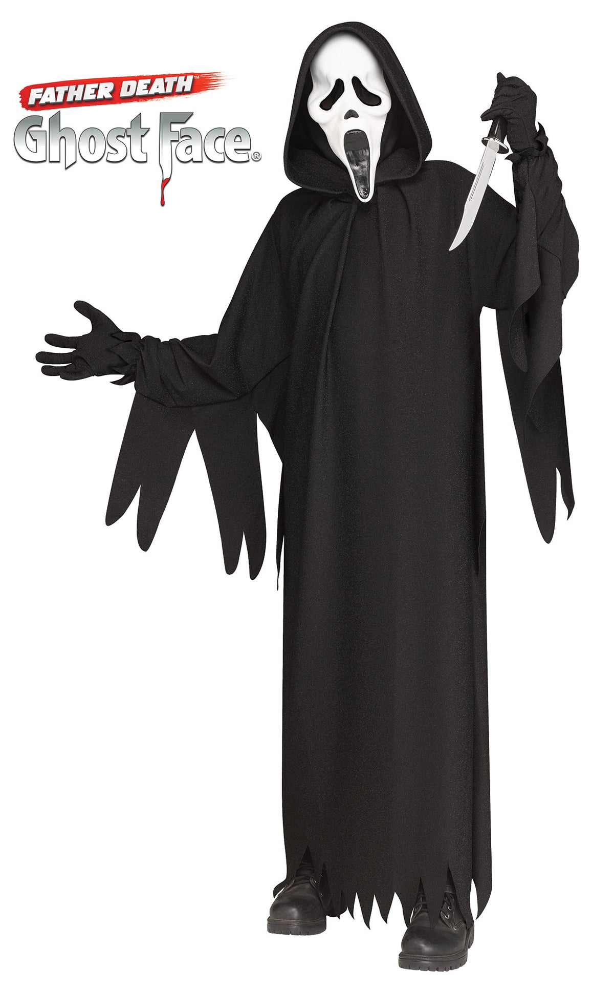 Scream GhostFace 30 aniversario Father Death Deluxe- Disfraz niño