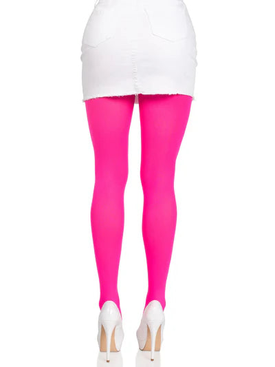Medias lisas rosa neon