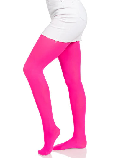 Medias lisas rosa neon