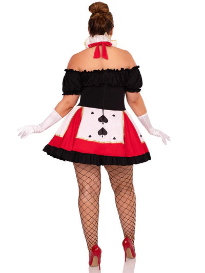 Disfraz de reina de corazones pretty plus size