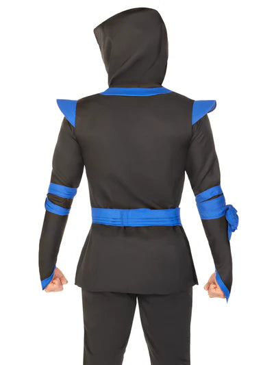 Disfraz de ninja azul para hombre