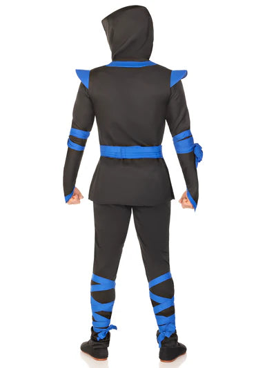 Disfraz de ninja azul para hombre