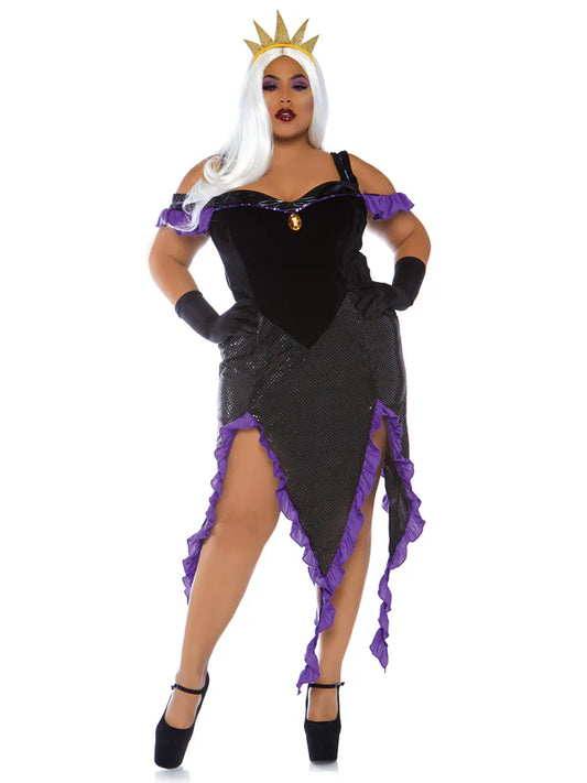 Disfraz de sirena maldita plus size