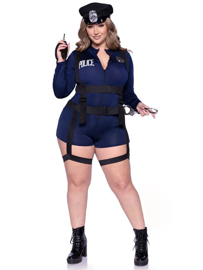 Disfraz de policia handcuff plus size