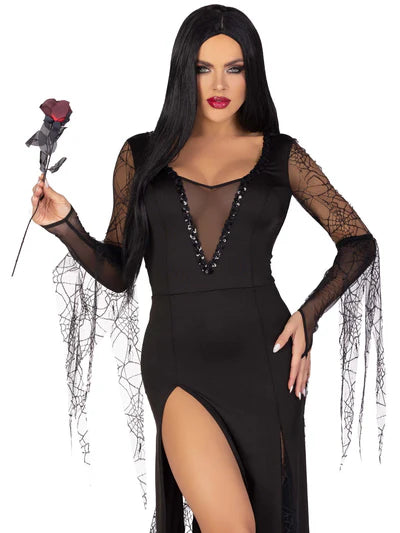 Disfraz de morticia spooky beauty