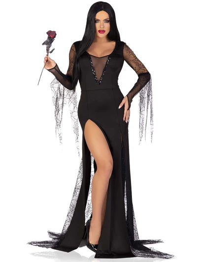 Disfraz de morticia spooky beauty