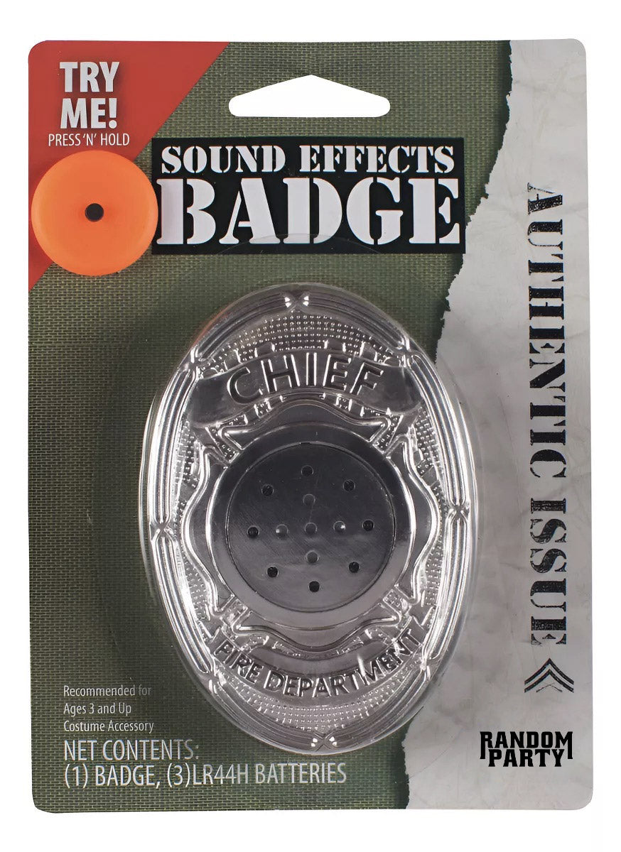 Placa Jefe de Bomberos con Sonido