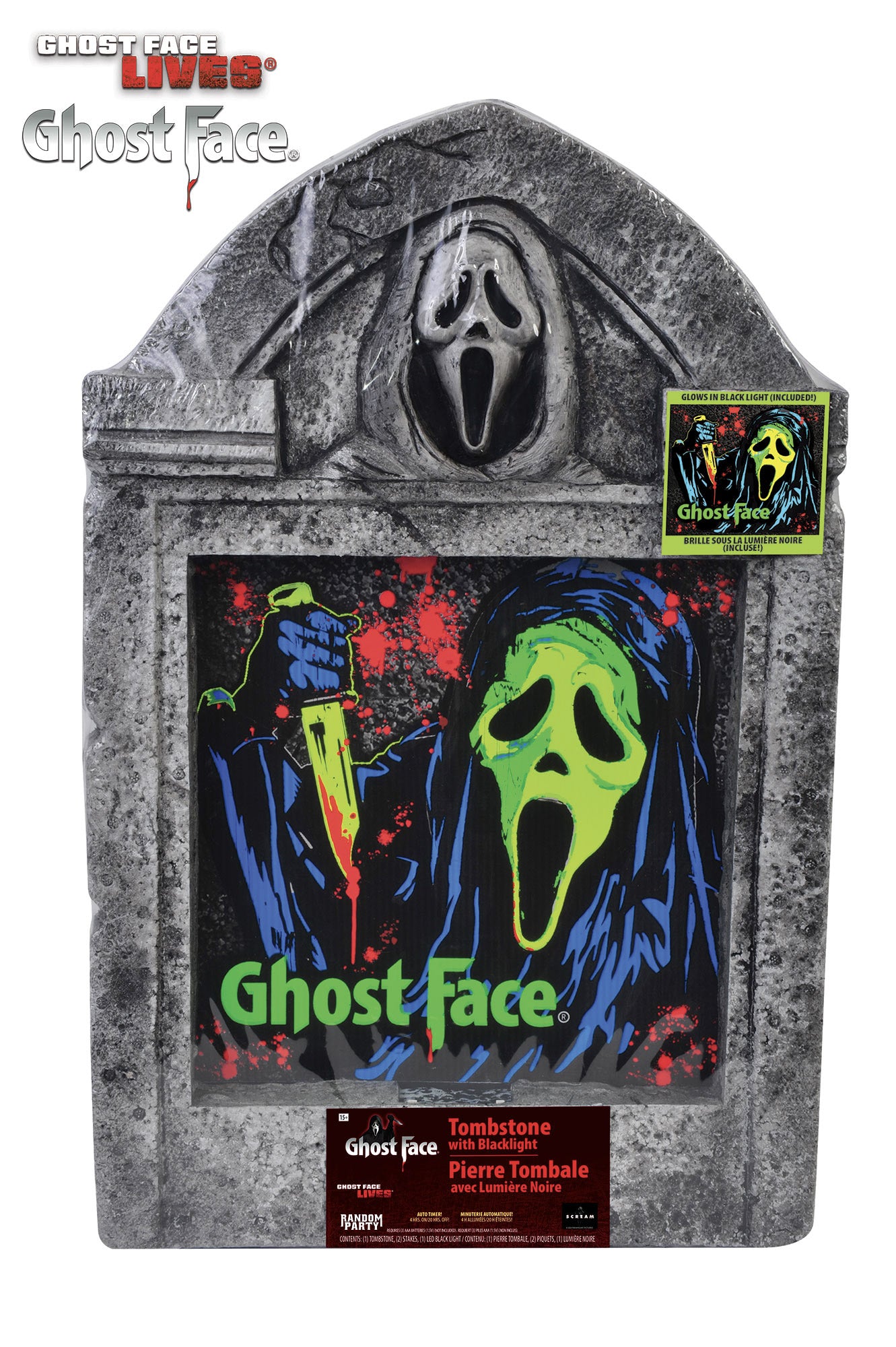 Decorativo Lapida Animada GhostFace Scream