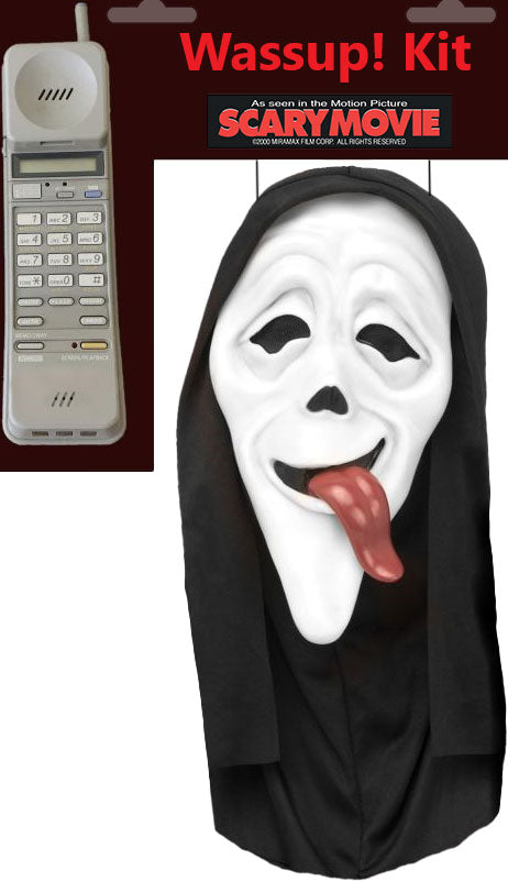 Kit Mascara Wassup Scary Movie y Telefono GhostFace
