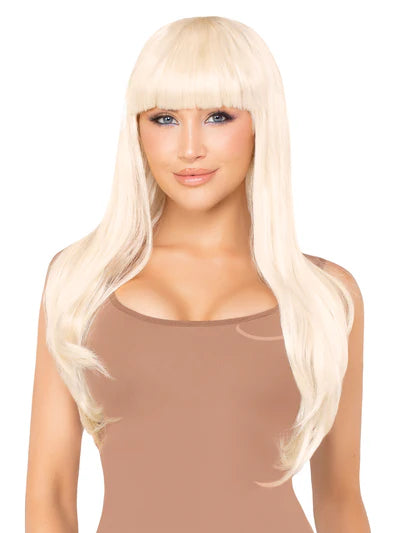 Peluca natural larga rubia 64CM