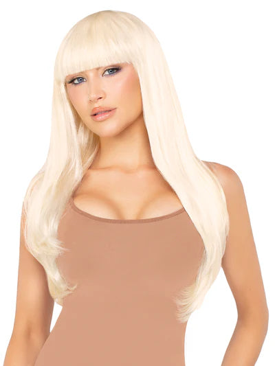 Peluca natural larga rubia 64CM