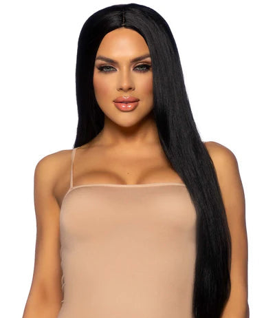 Peluca natural larga xl negra 33