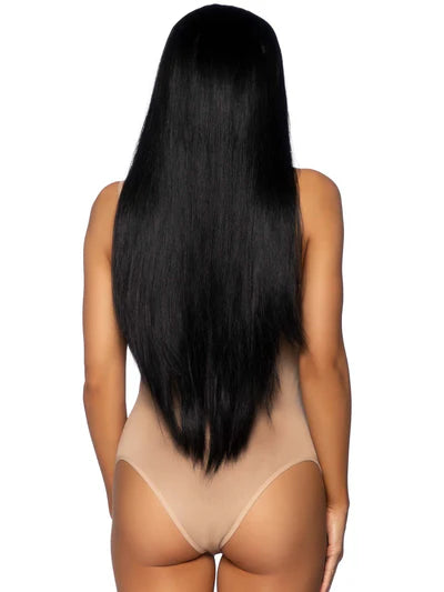 Peluca natural larga xl negra 33