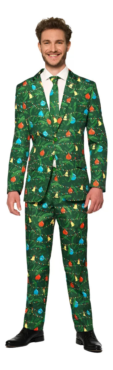 Traje Christmas Green Tree  Light Up! - Adulto