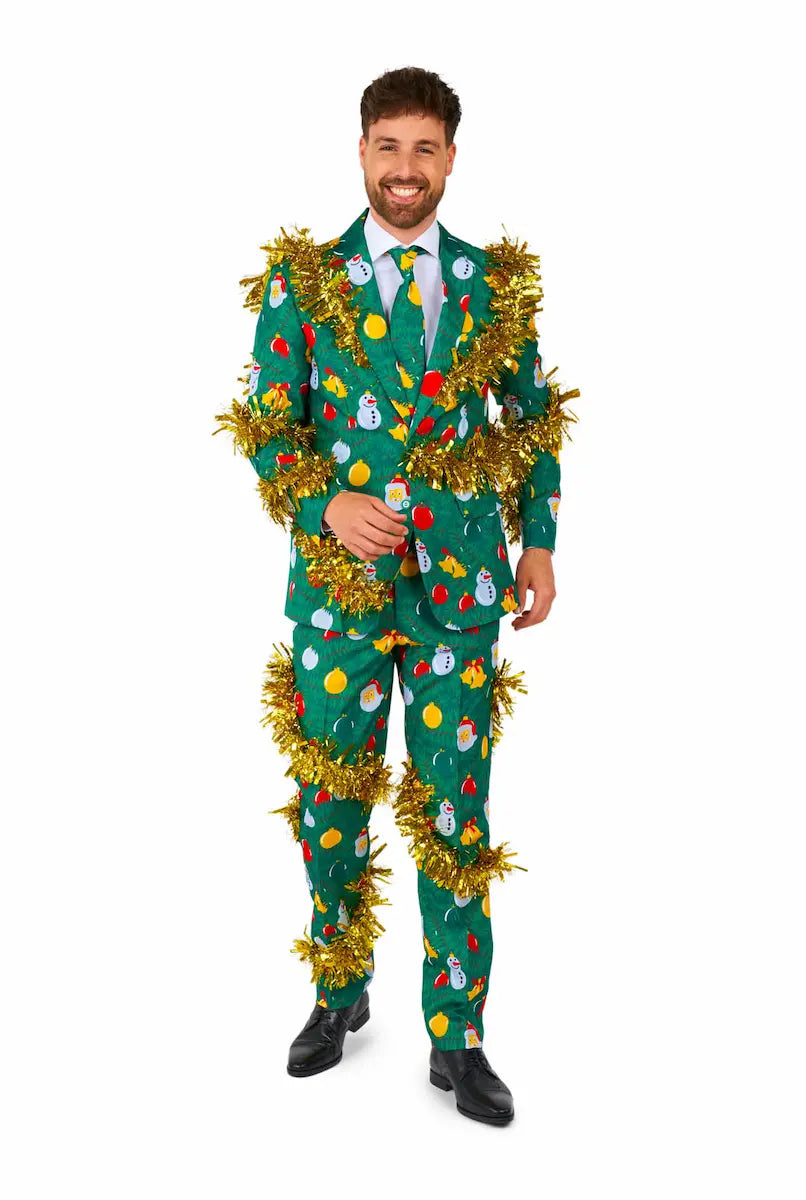 Traje Navideño Christmas Deco Green - Adulto