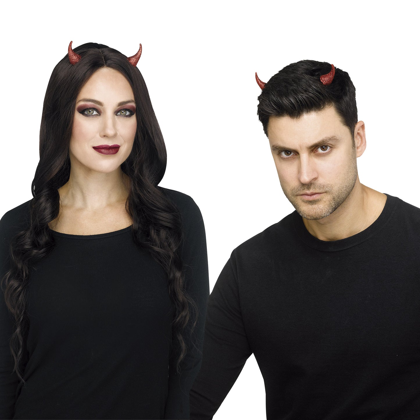 Cuernos de Diablo Glitter con clips