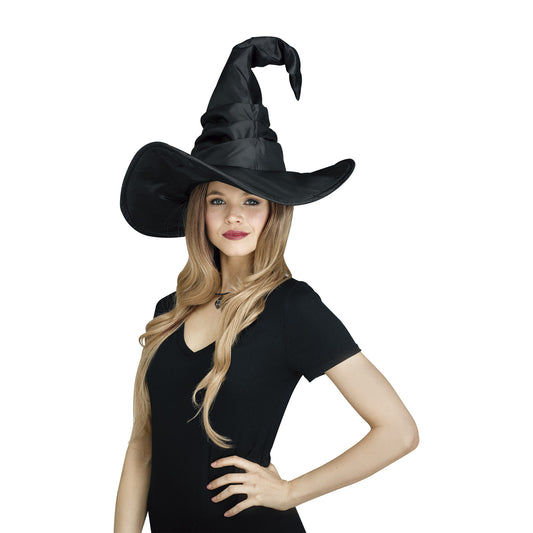Sombrero de Bruja Curveado Negro