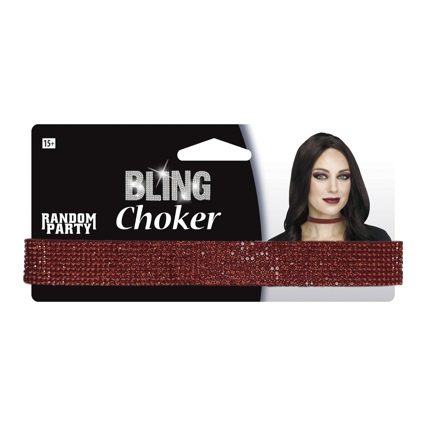 Choker Bling Diva Rojo