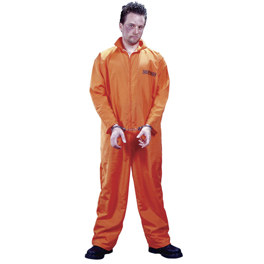 Disfraz de prisionero color naranja