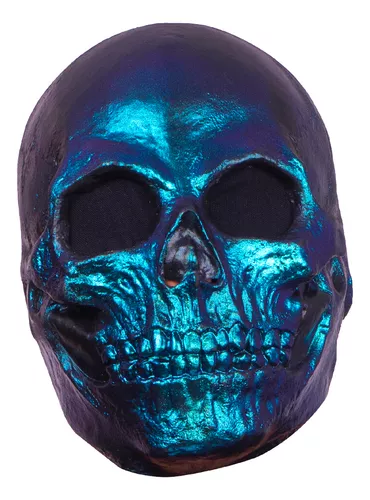 Mascara Calavera Skull Metalic Blue